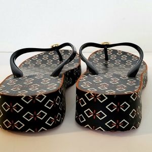 Tory Burch Wedge Flip Flop Sandals